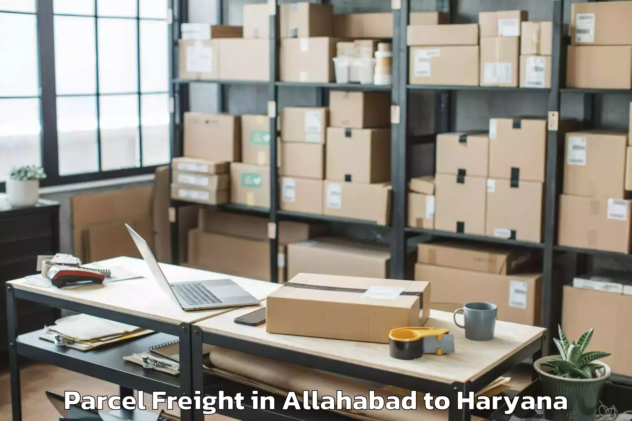 Book Allahabad to Gurugram Parcel Freight Online